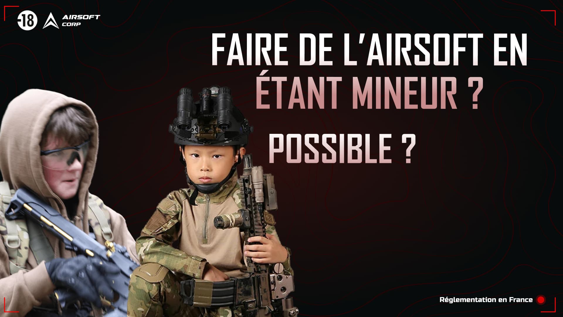 Faire de l'airsoft en étant mineur